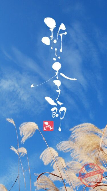 筆文字『新しい季節』