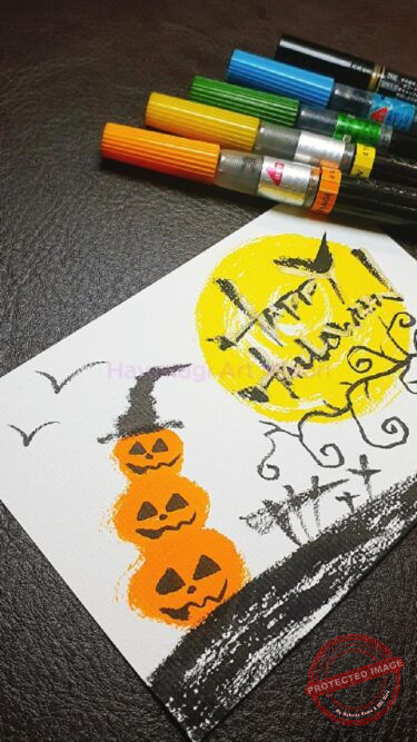 筆文字『HAPPY HALLOWEEN』